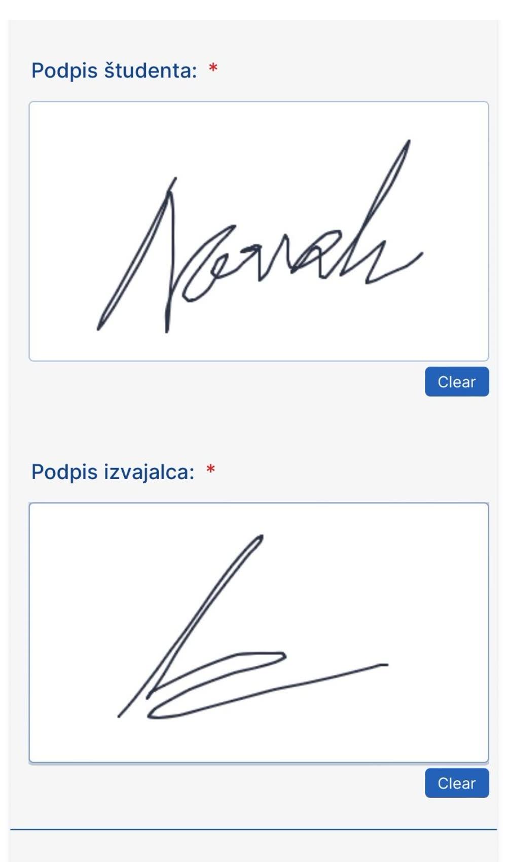 Signatures