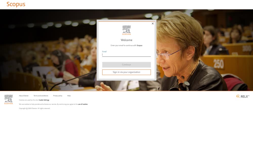Sign in via your organization