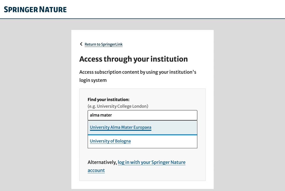 Find Alma Mater Europaea