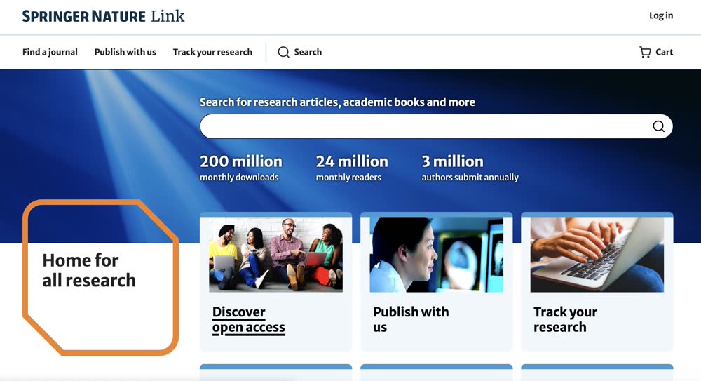 Springer Nature Link opens