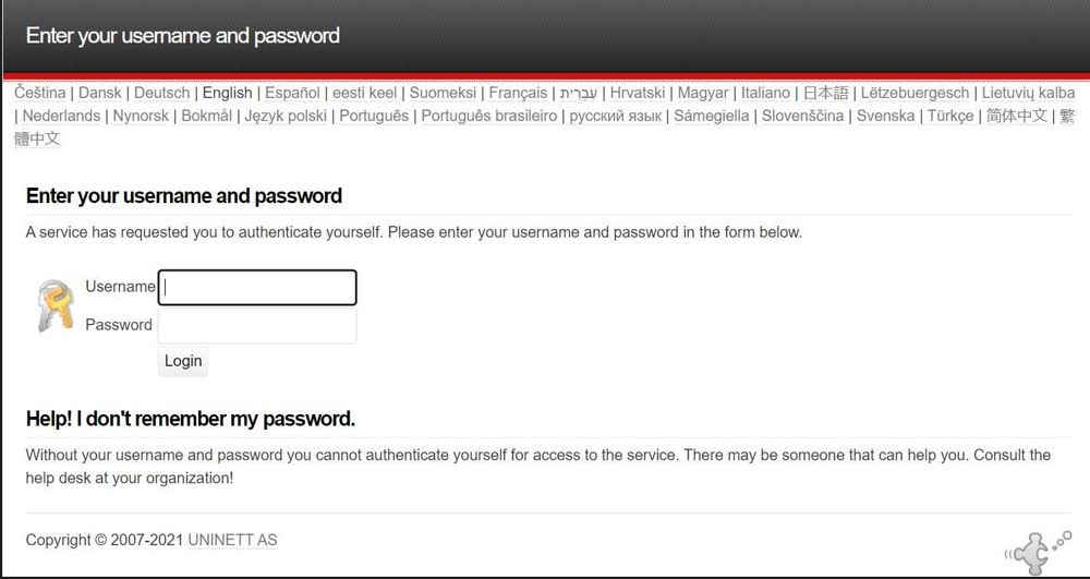 Sign in with credentials