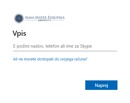 Prijava v Moodle