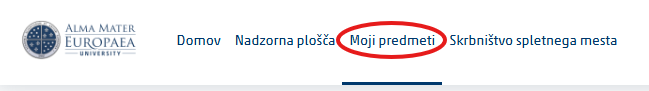 Dostop do spletnih učilnic
