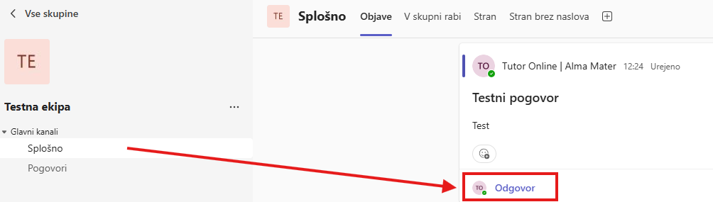 Odgovor na pogovor