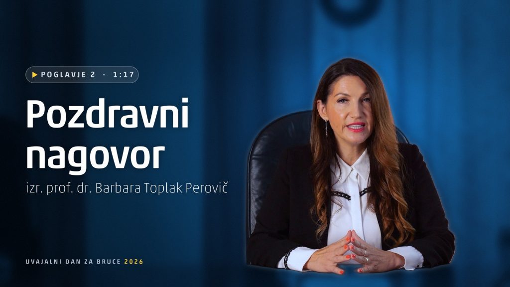 Poglavje 2: Pozdravni nagovor (izr. prof. dr. Barbara Toplak Perovič)