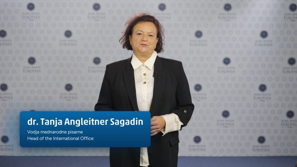 Poglavje 8: Mobilnosti Erasmus+ za doktorske študente (dr. Tanja Angleitner Sagadin)